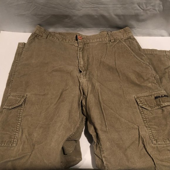 Billabong 34 x 30 Tan Corduroy Mens Pants - Picture 2 of 3